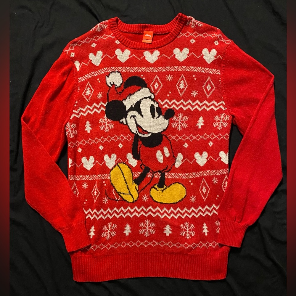 Disney Mickey Mouse Christmas Holiday Sweater Party Ugly